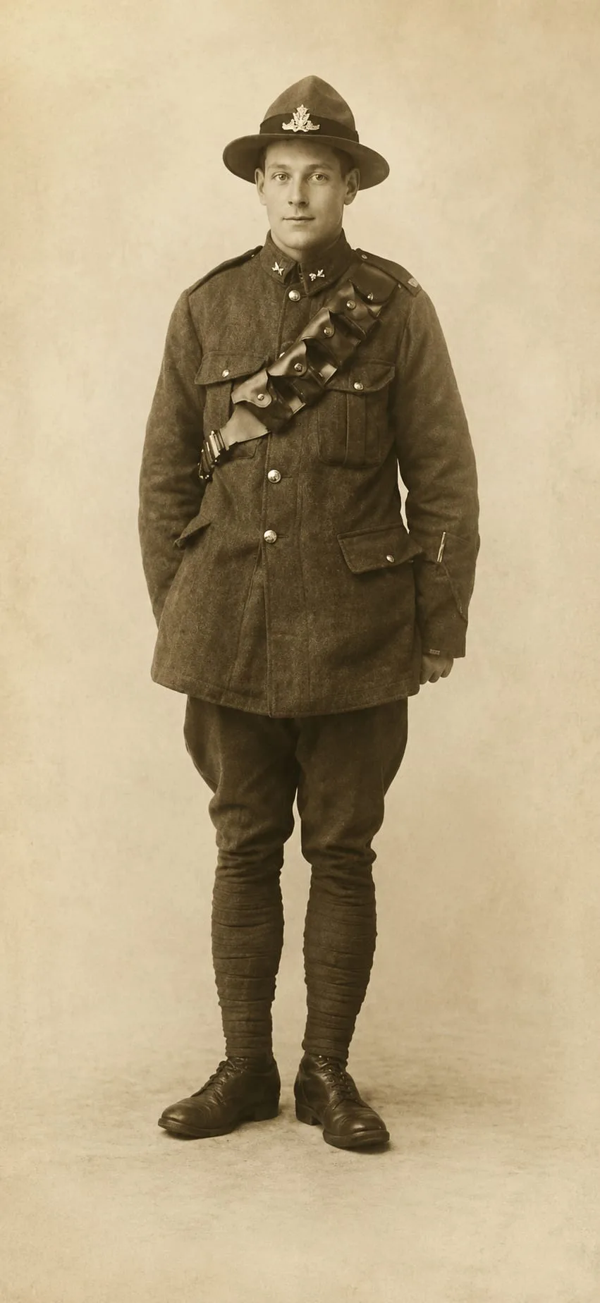 Portrait of Arthur White in New Zealand Expeditionary Force uniform